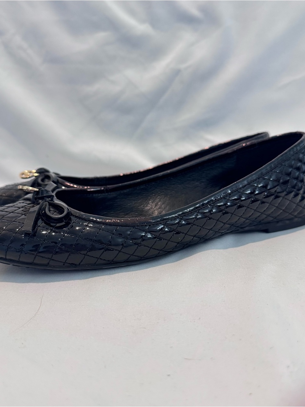 MICHAEL Michael Kors Black Melody Quilted Ballet Flats Sz 7M PW15E - Picture 5 of 7